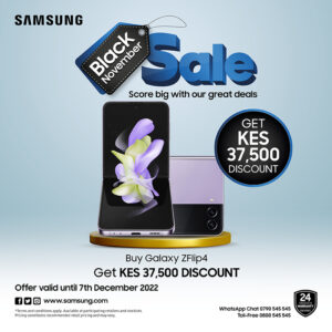 Samsung Galaxy Flip4 Black November Offer Phones Store Kenya - Best online shop for Smartphones in Kenya