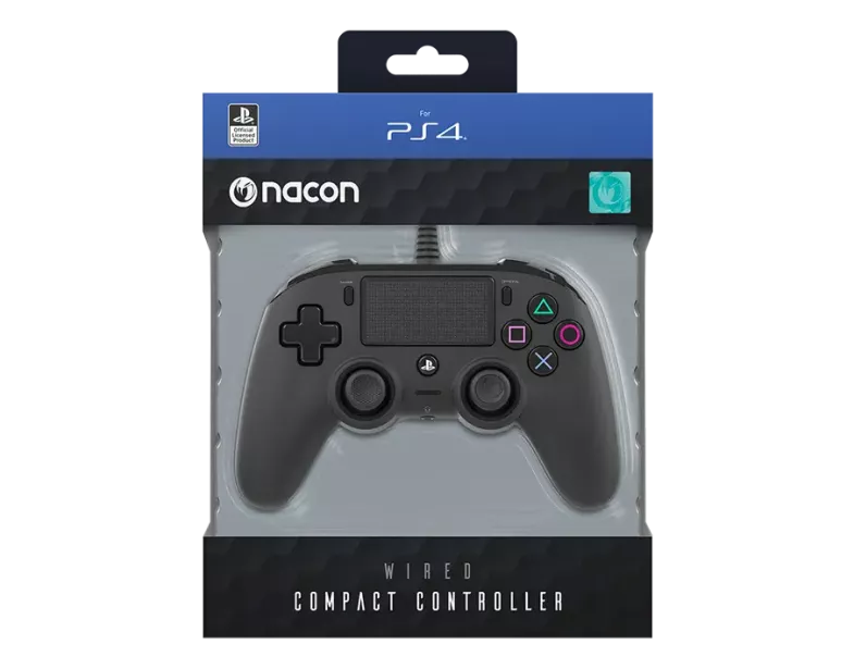 NACON PRO COMPACT CONTROLLER JOYSTICK PS4 WIRED NEGRO