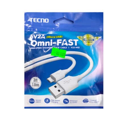 Tecno Omni-Speed Data Cable Checkout - Phones Store Kenya