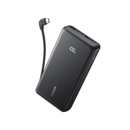 Anker Zolo Power Bank with Built-in USB-C Cable and Lanyard 10000mAh 22.5W