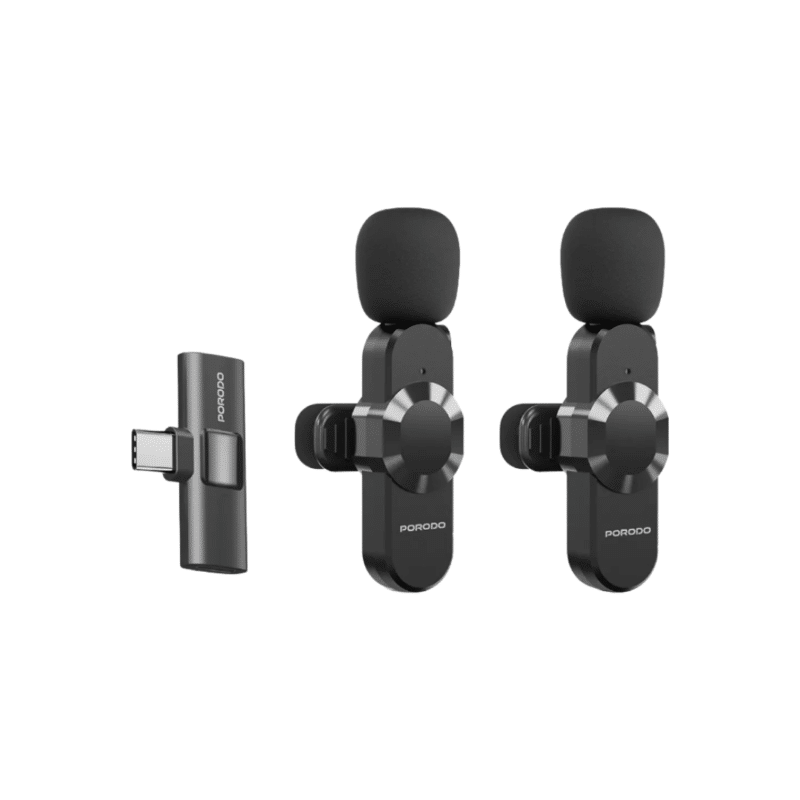 Porodo Audix Pro Lavalier Dual Microphone Phones Store Kenya - Affordable Smartphones & Accessories in Kenya