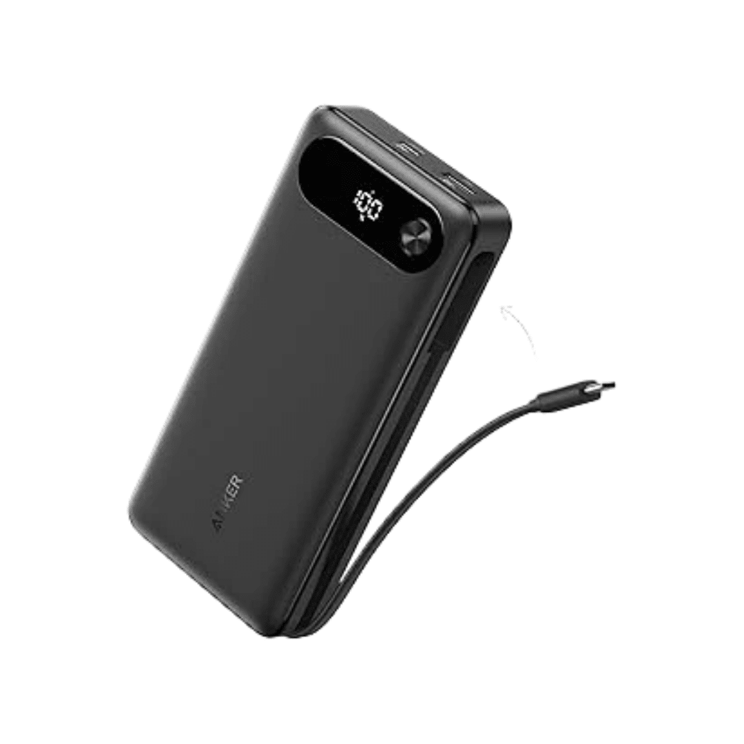 Anker Power Bank (20K, 87W, Built-In USB-C Cable) Anker Power Bank (20K, 87W, Built-In USB-C Cable)