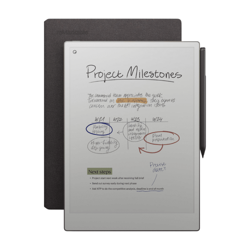 reMarkable Paper Pro with Marker Plus + Book Folio Basalt