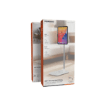 Porodo 360° Multifunctional Phone & Tablet Holder with Extendable Pole - White