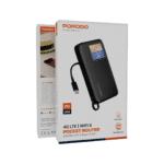 Porodo 4G LTE WiFi 6 Pocket Router with 10000mAh Power Bank - Black - Image 2