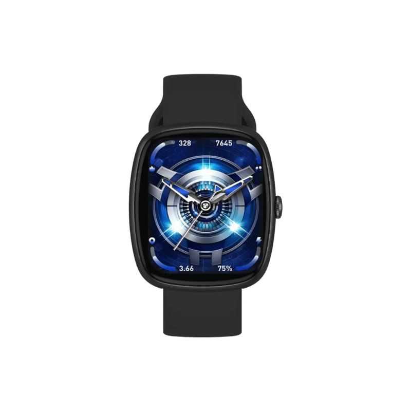 Porodo Rony 1.83" Sport Smart Watch Watch Case: Plastic, Silicon Strap Screen Size: 1.83" TFT Display Screen Resolution: 240 x 284 Flash Memory: 64Mb Battery Capacity: 250mAh Charging Time: 2 hours Working Time: 4–6 days Standby Time: 20 days Bluetooth Version: 5.2 Water Resistance: IP67 Operating System: iOS, Android 10.0+ Health & Fitness: Heart rate, blood oxygen (SpO2), sleep pattern analysis, multiple sports modes Smart Features: One-Connection Bluetooth calling, voice assistant, find phone, camera remote, torch light, find watch, supports 15+ languages