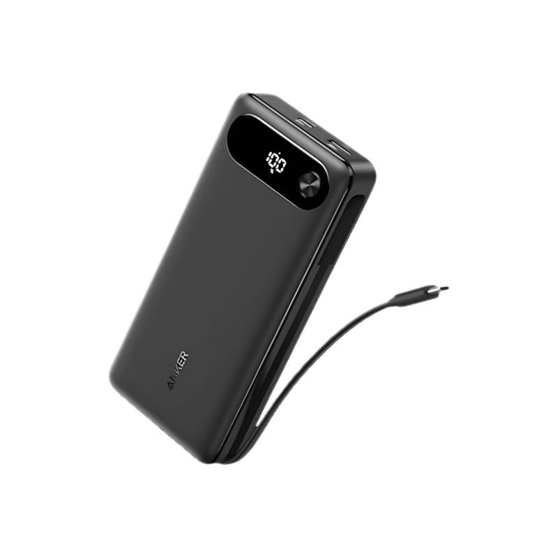 Anker Power Bank (20K, 87W, Built-In USB-C Cable)