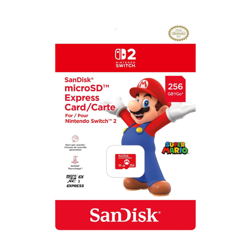 SanDisk microSD Express Card for Nintendo Switch 2 - 256GB Price in Kemya